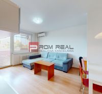 Living room in a 3-room apartment with a sofa, table, and wooden decor flooring.