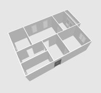 The floor plan of a 4-room apartment shows spacious and organized rooms.