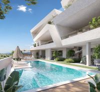 A modern building in Ugljan with a garden and a pool near a 4-room apartment.