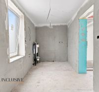 Interior construction in a family house with a window and electrical installation.