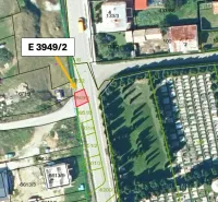The cadastral map in Vyšné Ružbachy shows the division of plots of special properties.