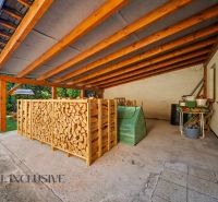 Wooden shelter for firewood in the garden, Pezinok, Land - residential.