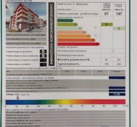 Energy label of a 2-room apartment on Bakossova Street in Banska Bystrica.