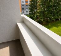 Balcony of a 3-room apartment with a view of greenery on Pod Slivkou Street, Liptovský Mikuláš.