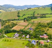 Exterior panorama of residential plots at Strelenka in Lysá pod Makytou surrounded by nature.