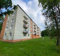 Apartment building on Mierová Street in Čadca with an adjacent green area.