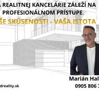 Real estate agency advertisement with text about professional approach and contact details.