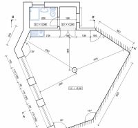 Office layout with kitchenette and sanitation, ideal for spaces on Komárňanská in Nové Zámky.
