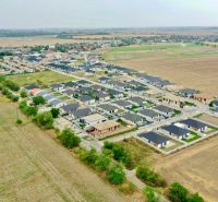 Aerial view of a residential area near the South Gate in Senec.