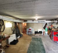 The basement of a family house in Nenince with storage space, tools, and organized supplies.