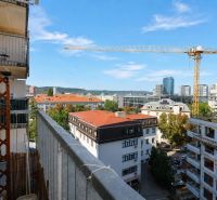 View from a 2-room apartment on Jégého Street, Bratislava - Ružinov, with construction work.