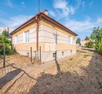 A family house in Nitra with grassy surroundings, next to it runs a narrow road.