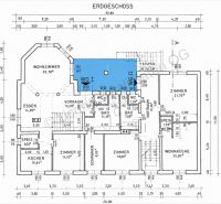 Ground floor plan of a family house with rooms and dimensions in Podersdorf am See.