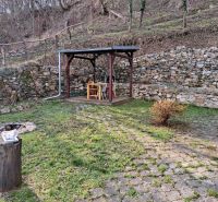Covered terrace in the garden at the Cottage in Dolné Orešany, Dolné Orešany.