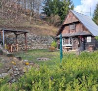 A cottage with wooden decor in the village of Dolné Orešany, on Dolné Orešany street, surrounded by nature.