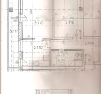 Floor plan of a 2-room apartment with a kitchen, bathroom, and loggia.