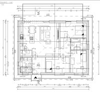 Ground floor plan of the family house on Hubinska Street in Moravany nad Váhom.