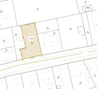 Cadastral map of residential land in Dolný Štál.