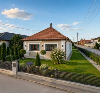 A family house on Dvorčanská Street in Dolné Krškany with a well-maintained garden and a gazebo.