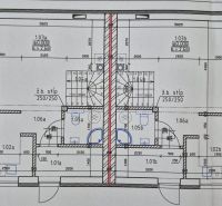 Ground floor plan of a family house with basic layouts of various rooms and equipment.