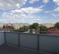 View from the balcony of a 2-room apartment on Majakovského Street in Lučenec.