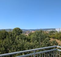 View from a 2-room apartment on Mahulanka in Pezinok to nature and surrounding architecture.