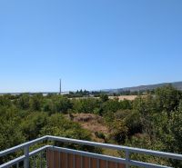 View of the landscape from the balcony on Mahulanka in Pezinok; possible 2-room apartment.