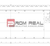 Floor plan of the production area with room specifications.