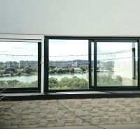 The view from Antolská to the lake in Petržalka through the large windows of a 4-room apartment.