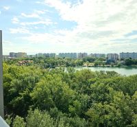 View from Antolská Street in Petržalka of the lake and greenery, 4-room apartment.