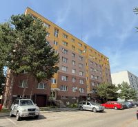 Mudrochova Street in Rajec shows an apartment building and a parking lot for 2-bedroom apartments.