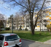 Cars parked in front of an apartment building with balconies in Bratislava - Ružinov, Staré Záhrady.