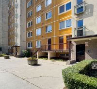 Apartment building on Belehradská Street in Košice, Sídlisko Ťahanovce district.