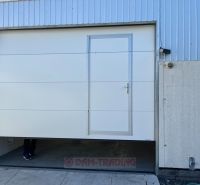 Garage door with built-in doors in the area on Galvaniho Street in Bratislava - Ružinov.
