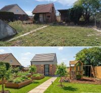 Changes to the garden at the family house on 1st May Street in the village of Brodské are shown in the new design.
