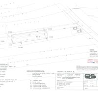 Land project for housing in Jarabina with a drawn proposal of engineering networks and constructions.