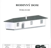 Study of the construction of a family house for the project Land - housing in the cadastral area of Jarabiny.