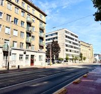 Vajanského nábrežie Street in Bratislava - Old Town with the surrounding residential buildings.
