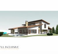 A family house in Veličná with a swimming pool and modern architecture on a spacious plot.