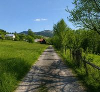 A country road and panorama in Radôstka with us and the natural scenery.
