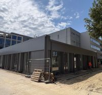 Commercial premises on Slovnaftská in Bratislava - Ružinov during construction, with modern architecture.