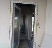 The interior of a family house with unfinished construction and electrical installation.