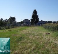 Plots - residential on Vrbová Street in Jelka, with grassy surface and fencing.