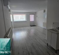 Commercial space with light walls, a sink, and a floor with a wooden decor.
