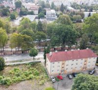 View of Ľudovíta Štúra Street in Levice and its surroundings near a 2-room apartment.