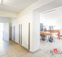 Commercial premises with ceramic tiles, lighting, and custom-made furniture.