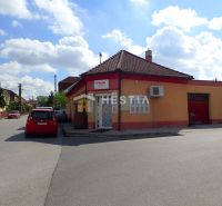 A family house in Borský Mikuláš with a shop, a car, and a clear sky.