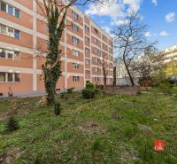 Apartment building with a landscaped green courtyard on Šancová Street in Bratislava-Nové Mesto.