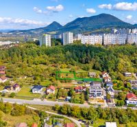 Aerial view of Sládkovičova Street in Považská Bystrica, plots designated for residential use.