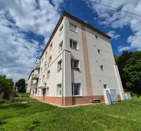 Apartment building on Kpt. Uhra Street in Myjava with a well-maintained lawn.